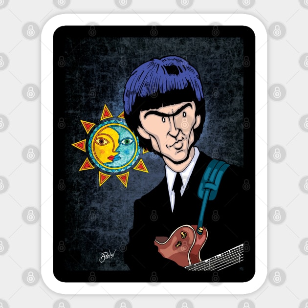 George Harrison Here Comes The Sun Sticker by Parisi Studios